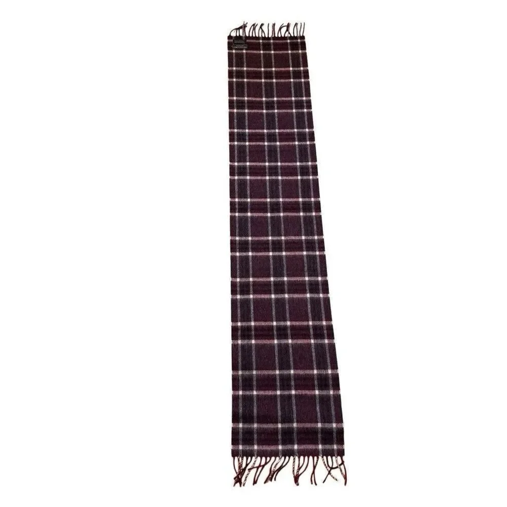 Christian Dior Merino Wool Scarf Made In England 55”x11” Vintage